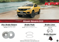 KPR Brakes - 4x4 4WD Brake Upgrades (Disc Rotors / Brake Pads / Brake Hose / Brake Booster ) FOR NISSAN NAVARA D23 2015+