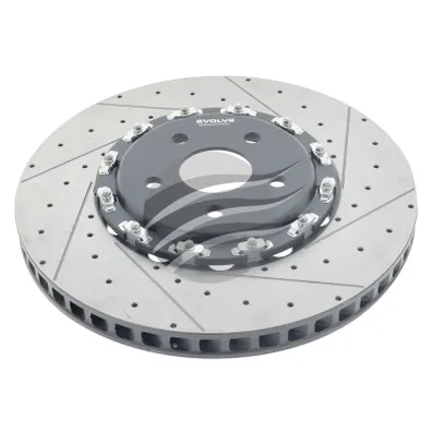 PAIR OF EVOLVE F2S PERFORMANCE ROTORS FOR JEEP TRACKHAWK 400MM 2-PIECE