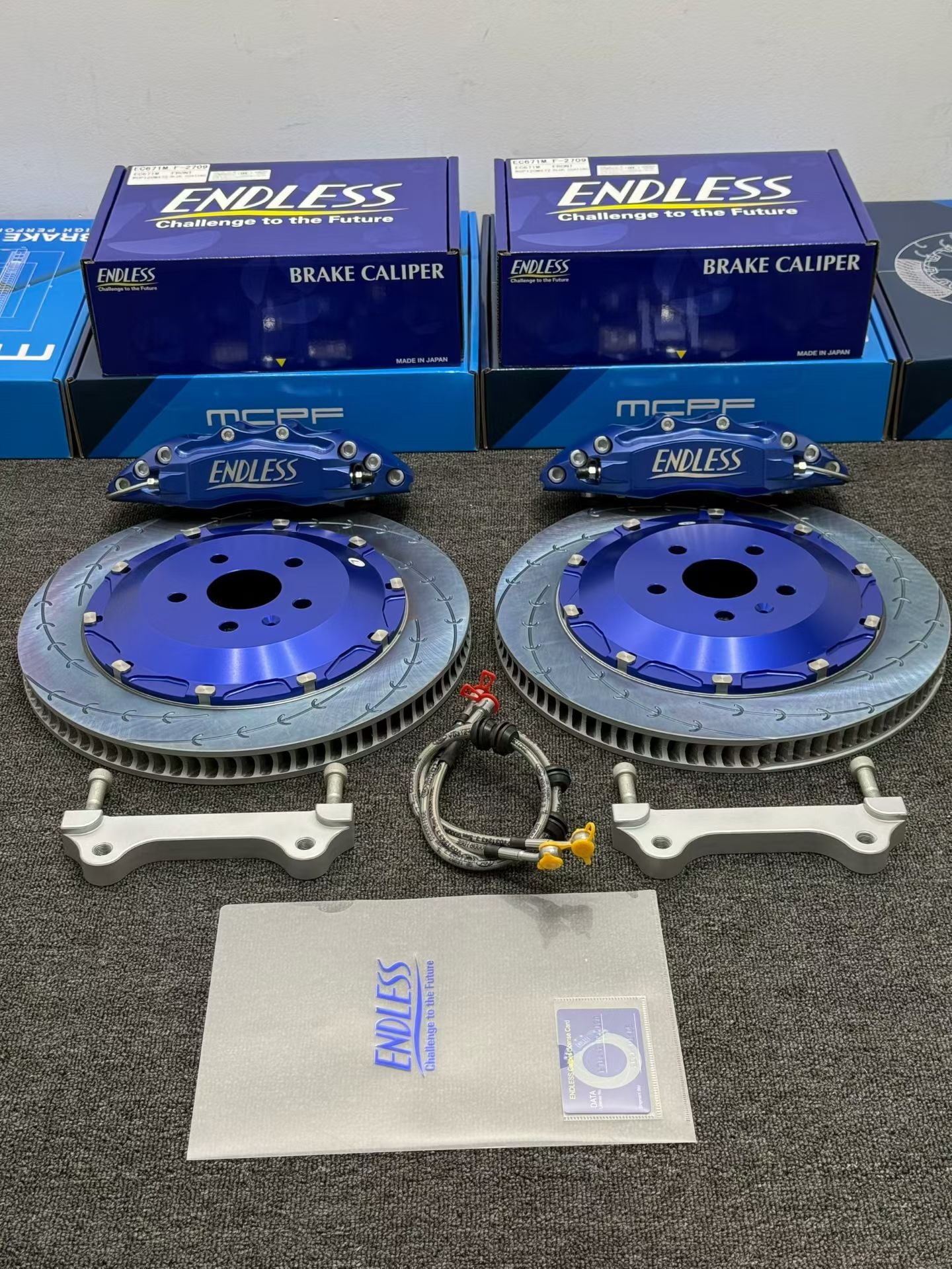 ENDLESS EC670 6POT Calipers + MX72 Pads + ROTOR SLOTTED 380MM -Big Brake Kit (Copy)