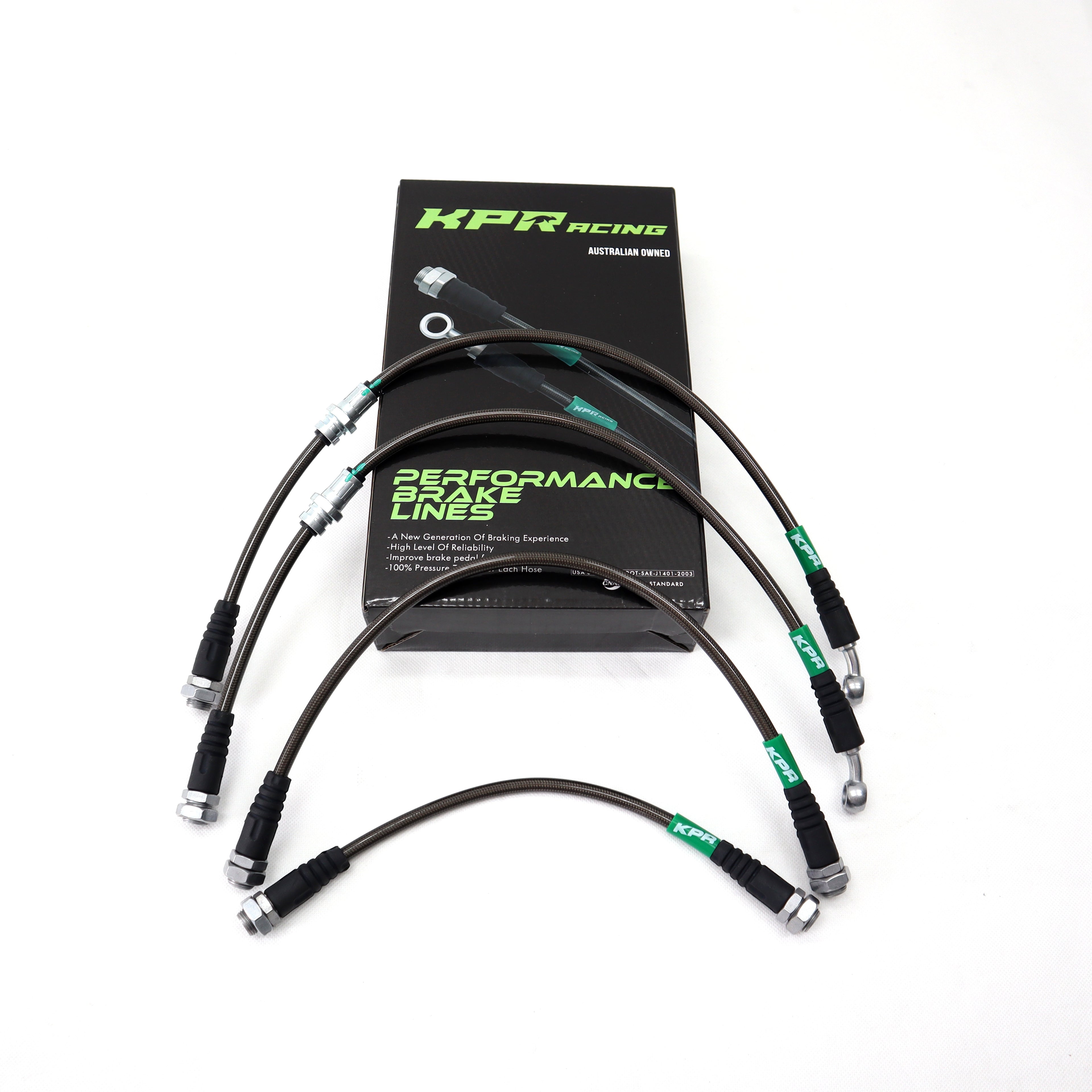 KPR Brake Hose Upgrade Kit (Stainless steel braided) (FOR SUZUKI Jimny 2018-Current XL 5-Door, GLX & Lite 3-Door)