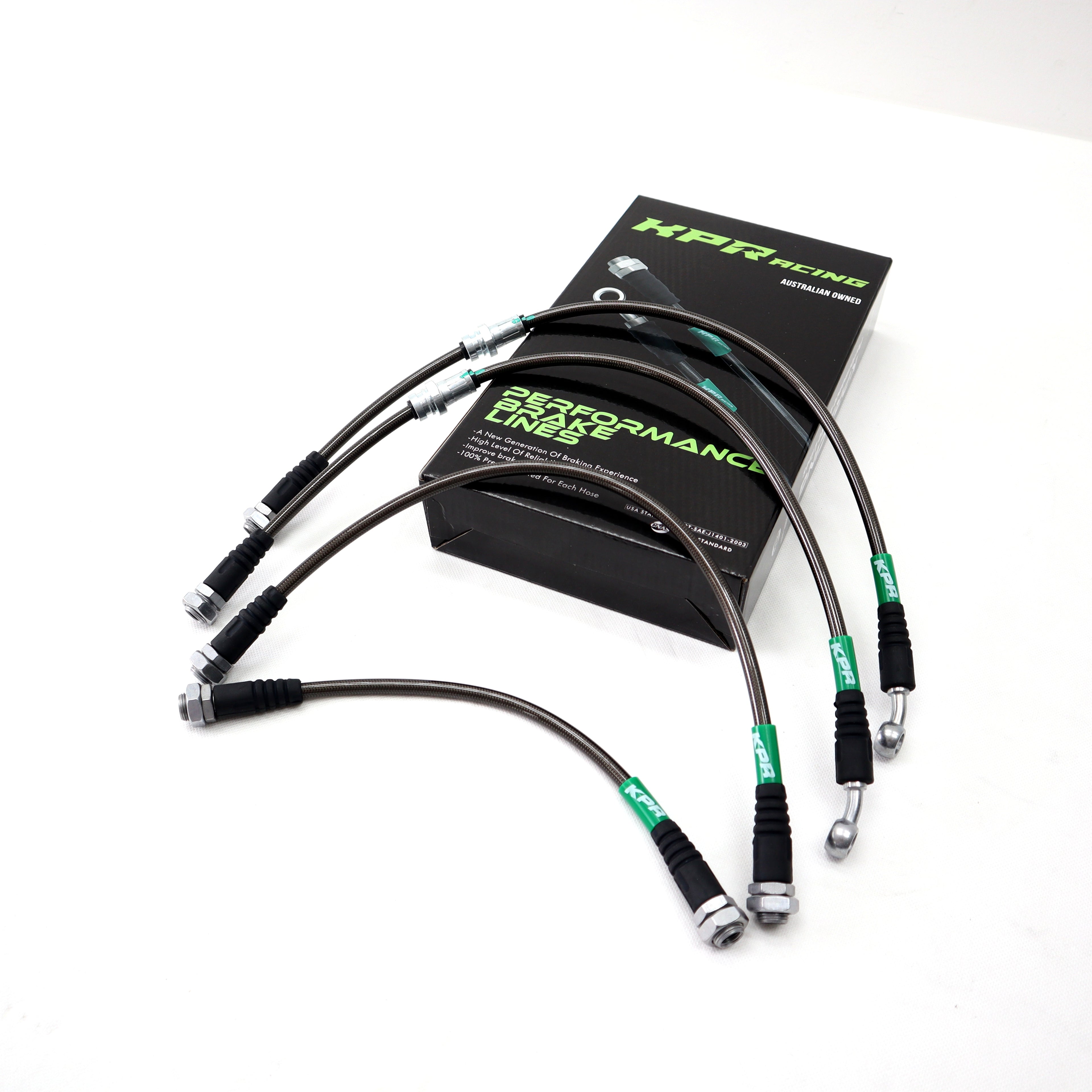 KPR Brake Hose Upgrade Kit (Stainless steel braided) (FOR SUZUKI Jimny 2018-Current XL 5-Door, GLX & Lite 3-Door)