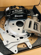 Genuine BREMBO 4Pot Calipers + 355MM Drilled Rotor ,Mustang Rear HandBrake Calipers FULL REAR UpgradeKit FOR Ford RS Focus Mk2 2004-2011