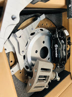 Genuine BREMBO 4Pot Calipers + 355MM Drilled Rotor ,Mustang Rear HandBrake Calipers FULL REAR UpgradeKit FOR Ford RS Focus Mk2 2004-2011