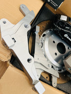 Genuine BREMBO 4Pot Calipers + 355MM Drilled Rotor ,Mustang Rear HandBrake Calipers FULL REAR UpgradeKit FOR Ford RS Focus Mk2 2004-2011