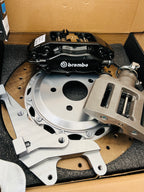 Genuine BREMBO 4Pot Calipers + 355MM Drilled Rotor ,Mustang Rear HandBrake Calipers FULL REAR UpgradeKit FOR Ford RS Focus Mk2 2004-2011