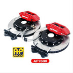 AP RACING CP7600 4POT CALIPERS + 285MM DBA T2 SLOTTED ROTORS FULL BRAKE KIT FOR 15" WHEELS - FRONT