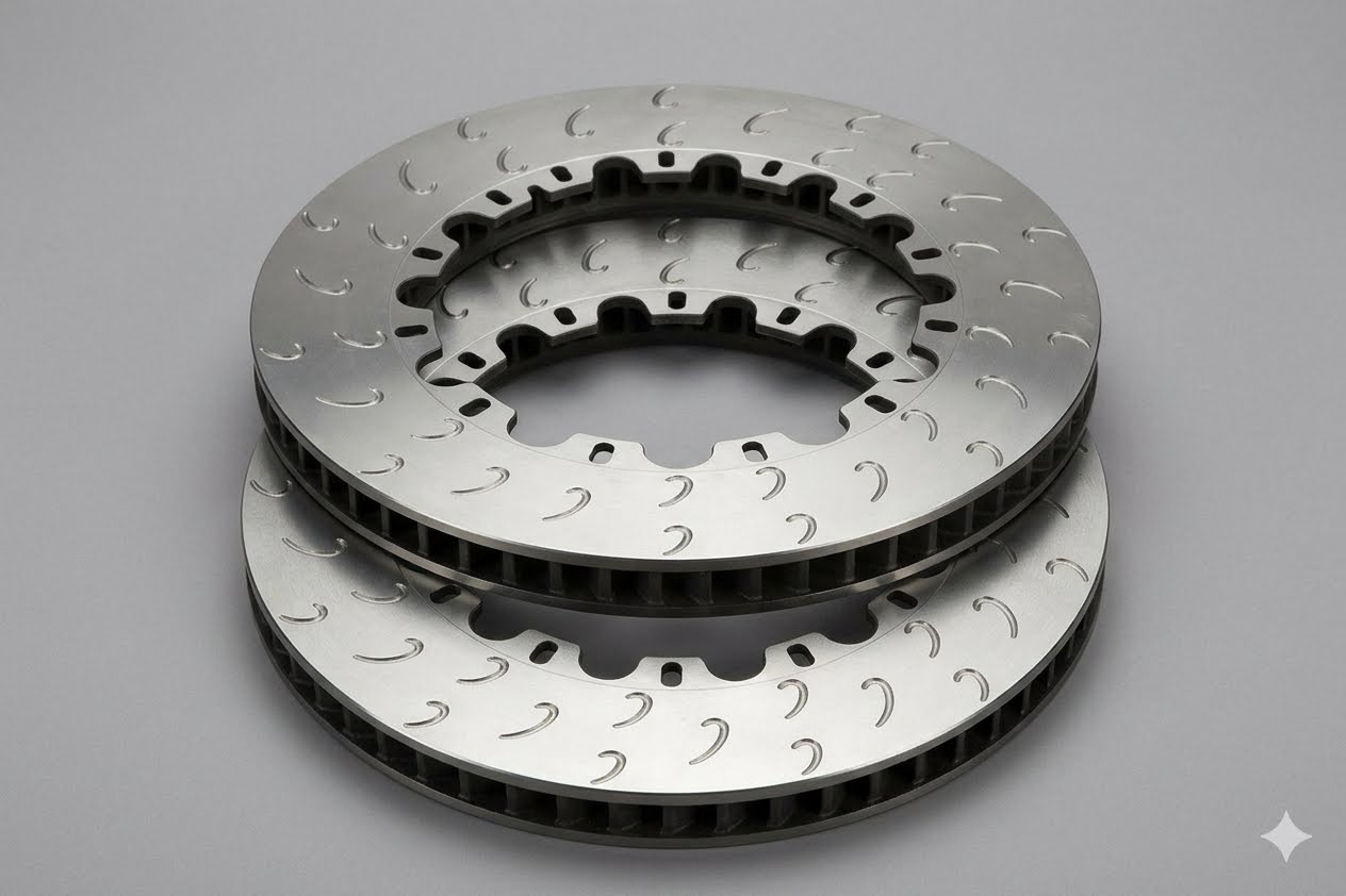 PAIR Genuine AP Racing J Hook Slot 378mm X 32mm Disc Brake Rotors (Track Spec)