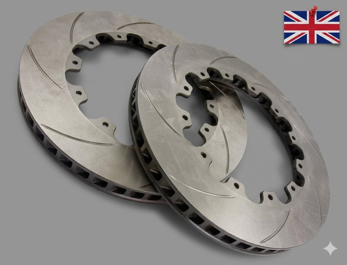 PAIR Genuine AP Racing Slot 355mm X 32mm Disc Brake Rotors (Street /Track Spec)