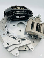 Genuine BREMBO 4Pot Calipers + 355MM Drilled Rotor ,Mustang Rear HandBrake Calipers FULL REAR UpgradeKit FOR Ford RS Focus Mk2 2004-2011