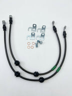 KPR FULL STAINLESS BRAKE HOSE KIT FOR AP RACING / BREMBO Calipers 500CV X2 (500MM ) Convex Bubble Flare / DIN