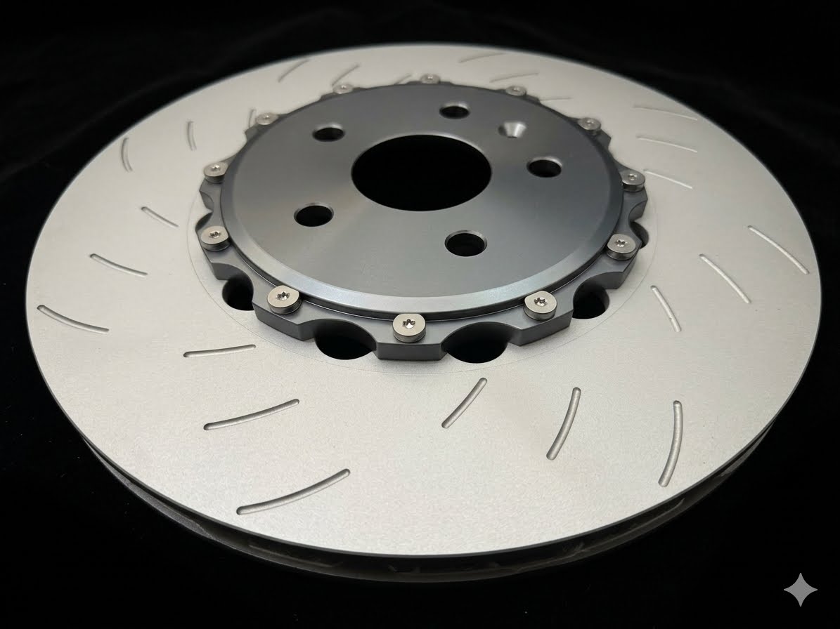 2x KPR BRAKES UPGRADE HT6S 370MM - 2Pcs (2 PIECE) Replacement Rotors + Aluminium Hats KPR62608RS FOR Commodore VE VF /Cadillac CTS-V / Camaro