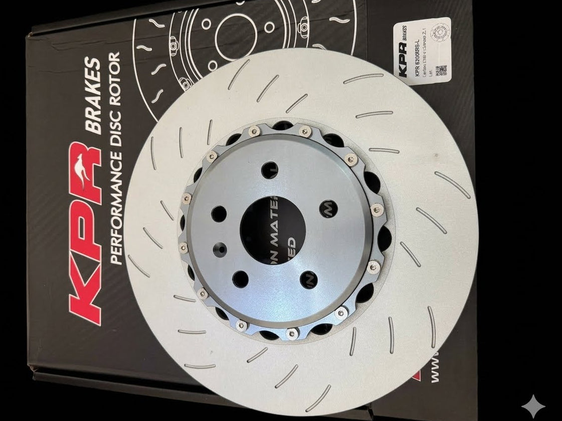 2x KPR BRAKES UPGRADE HT6S 370MM - 2Pcs (2 PIECE) Replacement Rotors + Aluminium Hats KPR62608RS FOR Commodore VE VF /Cadillac CTS-V / Camaro
