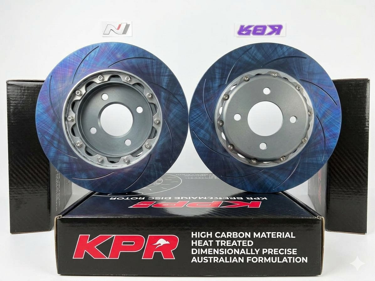 2X KPR HT6S BRAKES ROTOR SUPER DUTY 2-PIECE REPLACEMENT ROTORS 282MM X26MM  4H X 100 PCD Customised Rotors