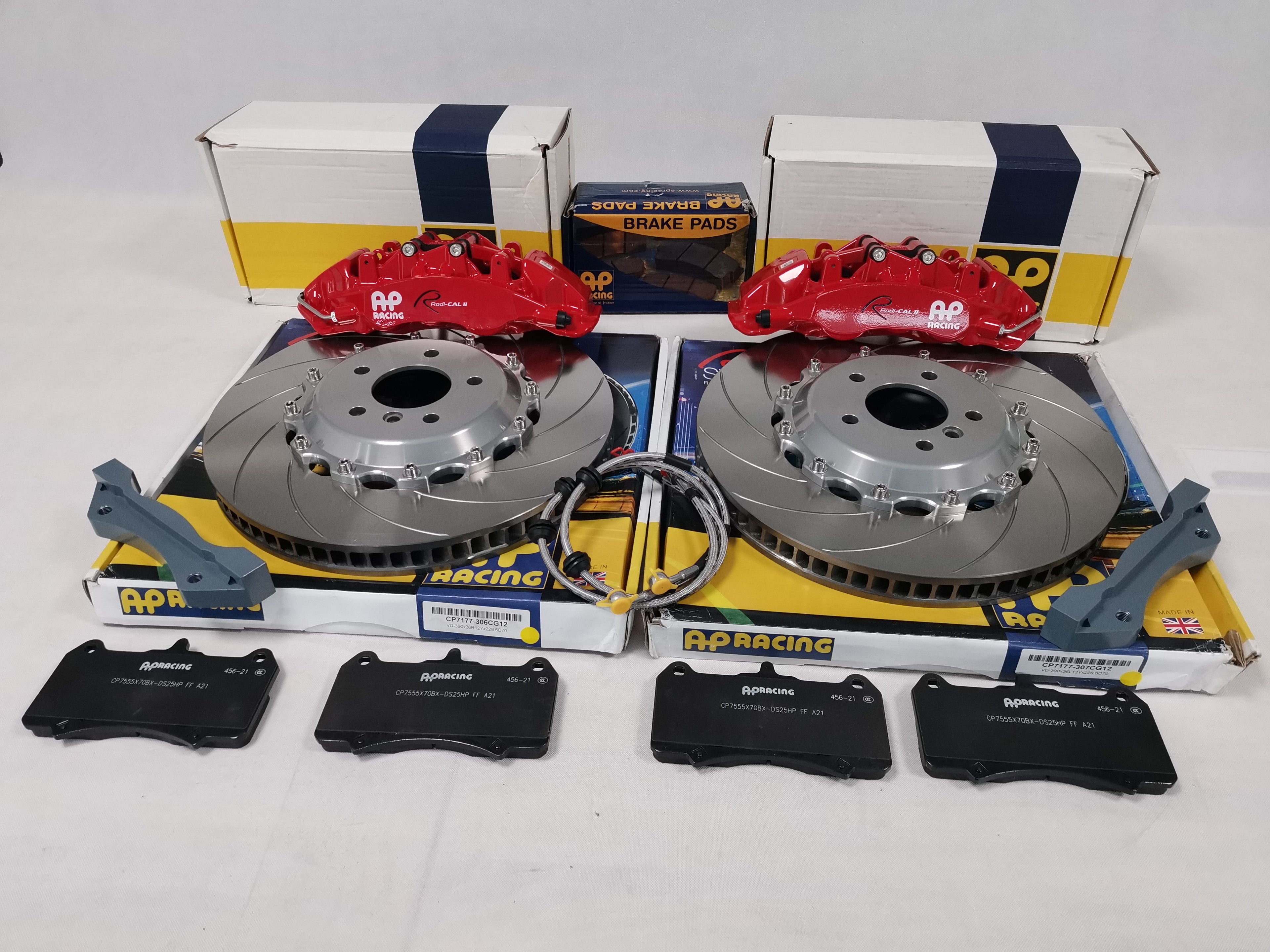 AP Racing Street Front Red 6 Piston Performance Brake Calipers World Radi-CAL 2  + HT5S 380MM Rotors for BMW M2 (M2C)