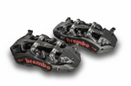 FRONT Track Spec BIG BRAKE KIT - BREMBO FF4 PISTA Calipers - Big Brake Kit  + DRILLED 285mm x28mm 2-Piece ROTORS FOR 15INCH Rims/Wheels (ID =330mm)
