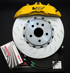 BREMBO 6PISTON + KPR BRAKES HT6S 370MM 2-PIECE Rotors + Aluminium Hats BIG BRAKE KIT FOR Commodore VE VF /Cadillac CTS-V /Camaro