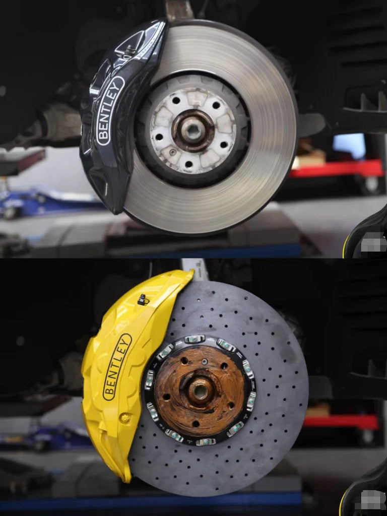 Akebono big brake kit for Bentley Bentayga Front 10 pots + Rear 4 pots +CARBO Carbon- ceramic Disc