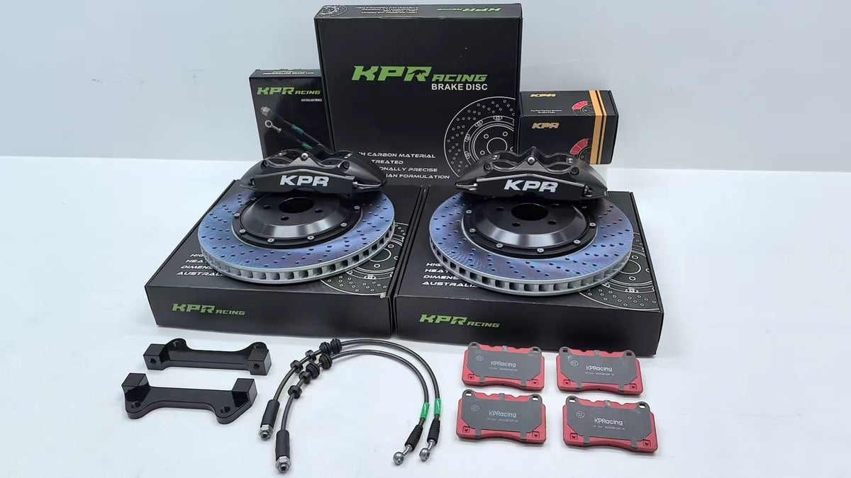 Kp Racing Brake KPR BRAKES RED SP6 PRO CALIPERS 6POT + 350mm ROTORS FRONT BIG BRAKE KI ...