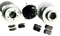 PREMIUM Front + Rear brake upgrade kit (SLOT ROTOR + HD PADS + BOOSTER) FITS Toyota LANDCRUISER LC79/LC78/LC76 Landcruiser J70