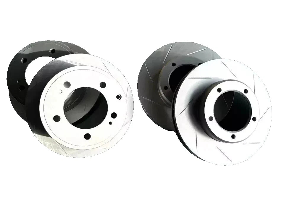 PREMIUM Front + Rear brake upgrade kit (SLOT ROTOR + HD PADS + BOOSTER) FITS Toyota LANDCRUISER LC79/LC78/LC76 Landcruiser J70