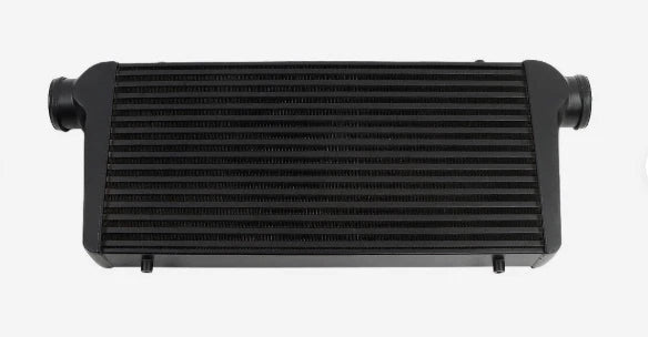 POWER SPIRIT BLACK 600x300x100MM - POWER Alloy Intercooler with 3" Inlet UNIVERSAL  4 INCH 100MM LARGE INTERCOOLER