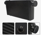 POWER SPIRIT BLACK 600x300x100MM - POWER Alloy Intercooler with 3" Inlet UNIVERSAL  4 INCH 100MM LARGE INTERCOOLER