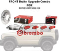 Front brake upgrade kit FITS SUZUKU JIMNY 2018+ (BREMBO ROTORS + BRAKE PADS)