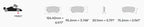 Ferodo DS2500 Brake Pads FRP3136H FOR HOLDEN HSV WITH 6POT AP RACING CALIPERS (CP7555 D70 HSV 6P(F)/CP8250/9560/8520)