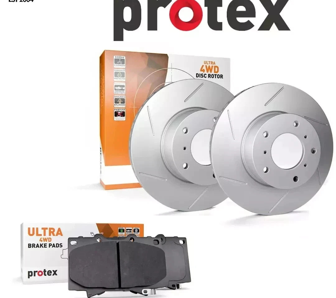 PROTEX 4WD brake upgrade kit for MAZDA BT-50 UR XT ( FRONT SLOTTED ROTOR + PADS)