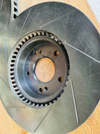 2X PROJECT MU SLOT DISC BRAKE ROTORS SCRN003 FITS NISSAN SKYLINE GTST R33 ECR33