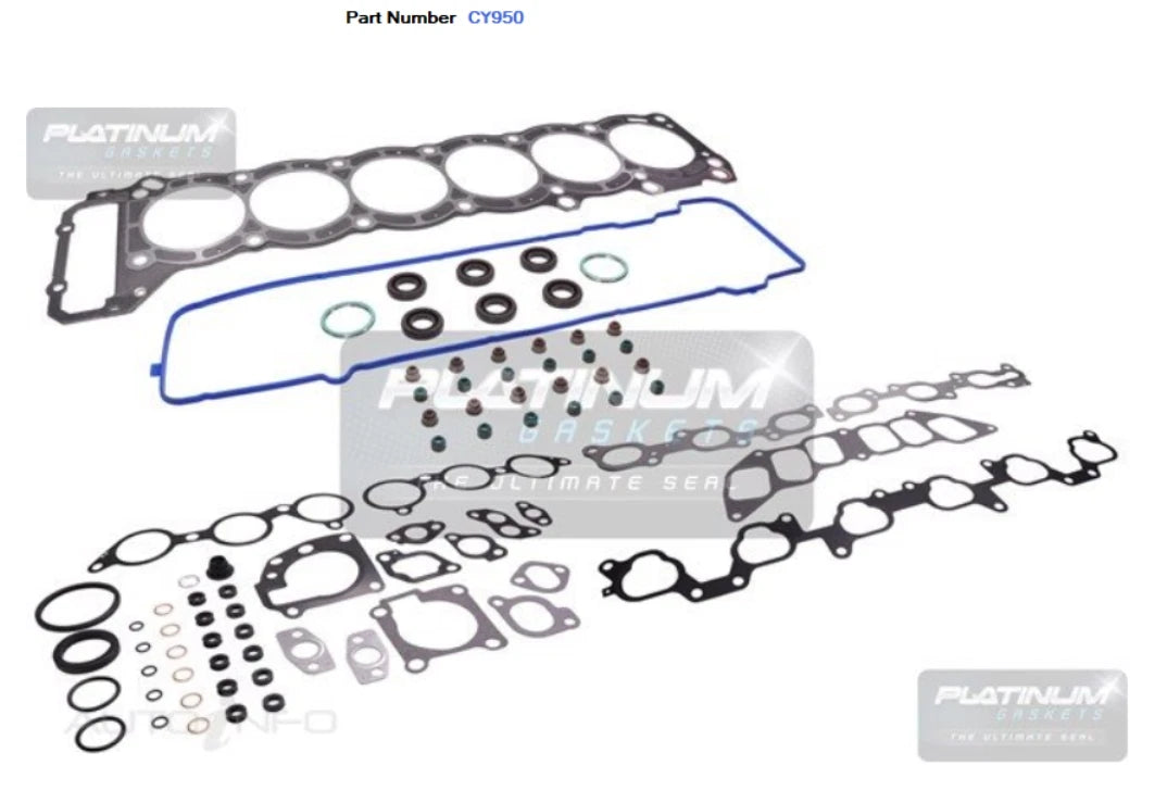 PLATINUM NEW VRS FULL ENGINE HEAD GASKET KIT for TOYOTA LANDCRUISER 1FZ-FE 4.5L DOHC FZJ75R FZJ80R #CY950 FITS Toyota LandCruiser 75 Series /80SERIES / 105 SERIES
