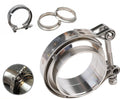 100mm 4" V-Band Vband Clamp KIT Stainless Steel Flange Exhaust DUMP Pipe