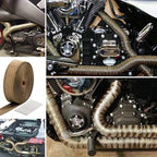 15M X TITANIUM Exhaust Heat Wrap Tape Exhaust Manifold TURBO DUMP -UNIVERSAL