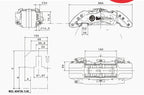 2X Brembo J6 caliper ( 6 pots /6piston) BIG 6 POT CALIPERS suit 355/380/405mm rotors (Pair)