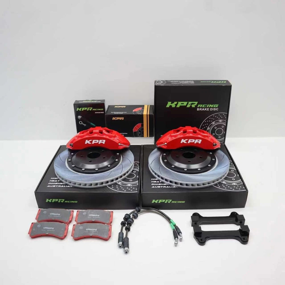 Kp Racing Brake KPR BRAKES RED SP6 PRO CALIPERS 6POT + 350mm ROTORS FRONT BIG BRAKE KI ...