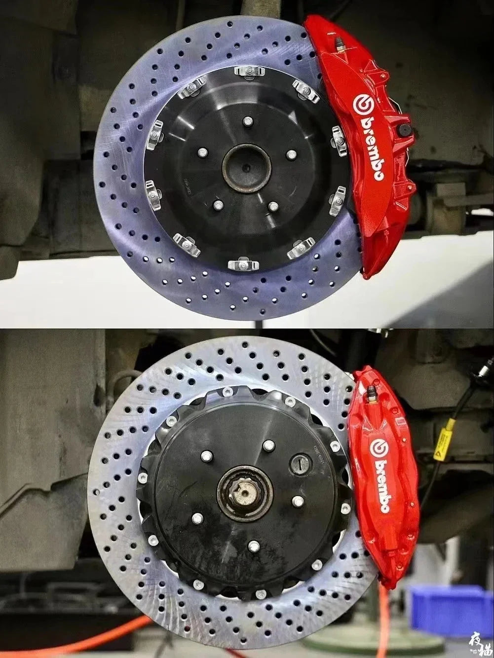 Brembo BIG 6Pot Calipers J6 Front / F4 4Pot Rear + (F+R) 380mm/355mm Rotors Full Big brake Kit FOR (WHEEL SIZE :20 inch)
