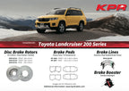 SPECIAL- KPR BRAKE UPGRADE (SLOTTED ROTORS + HD 4WD PADS + BRAIDED HOSE +BREMBO FLUID) FIT LAND CRUISER 200 Series LC200 J200