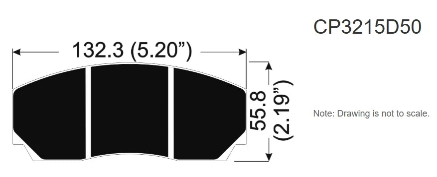 AP Racing CP3215-D50 BRAKE PADS FITS CP9200 CP9440 CP9202 CP5200 AP RACING CALIPERS