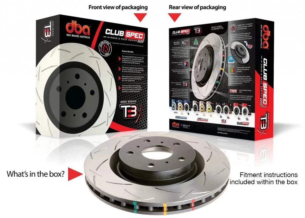 2 x DBA Slotted Brake Rotor 360mm DBA42532S FITS Jeep Grand Cherokee SRT8 Models WK / WH  /Jeep Wrangler 2005+