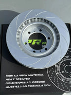 SPECIAL OFFER -  KPR BRAKES 4X4 4WD UPGRADE SOLUTION - SLOTTED ROTORS + HD 4WD PADS FOR TOYOTA PRADO 150 J150 LC150 (GDJ150 / GRJ150) REAR