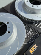 SPECIAL OFFER -  KPR BRAKES 4X4 4WD UPGRADE SOLUTION - SLOTTED ROTORS + HD 4WD PADS FOR TOYOTA PRADO 150 J150 LC150 (GDJ150 / GRJ150) REAR