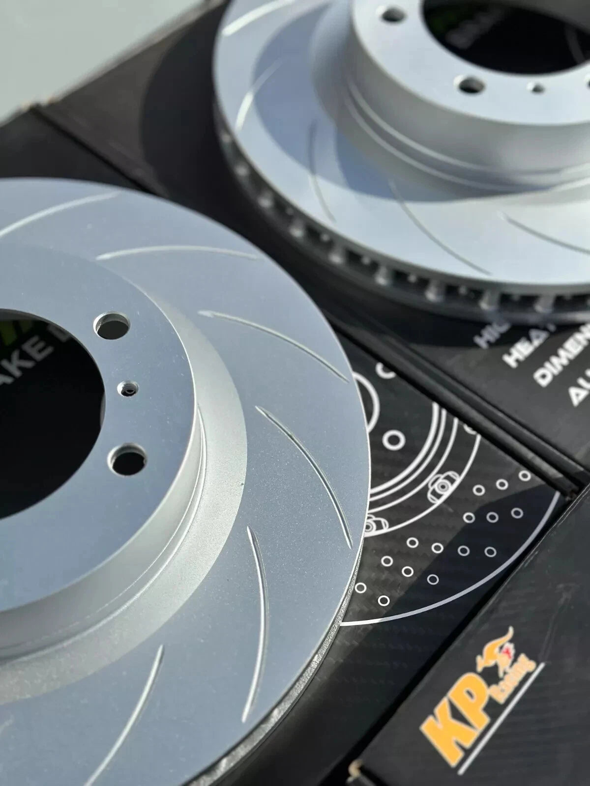 SPECIAL OFFER -  KPR BRAKES 4X4 4WD UPGRADE SOLUTION - SLOTTED ROTORS + HD 4WD PADS FOR TOYOTA PRADO 150 J150 LC150 (GDJ150 / GRJ150) REAR