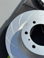 SPECIAL OFFER -  KPR BRAKES 4X4 4WD UPGRADE SOLUTION - SLOTTED ROTORS + HD 4WD PADS FOR TOYOTA PRADO 150 J150 LC150 (GDJ150 / GRJ150) REAR