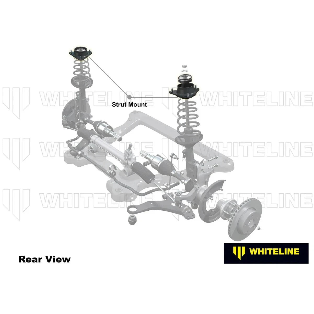 Whiteline KCA409 Front Strut Mount fits Subaru WRX/STi Sedan & Hatch 2007+ / SUBARU WRX STI GC GF GD GG / FORESTER SF SG / LIBERTY /BRZ / TOYOTA 86 ZC86/ZN6