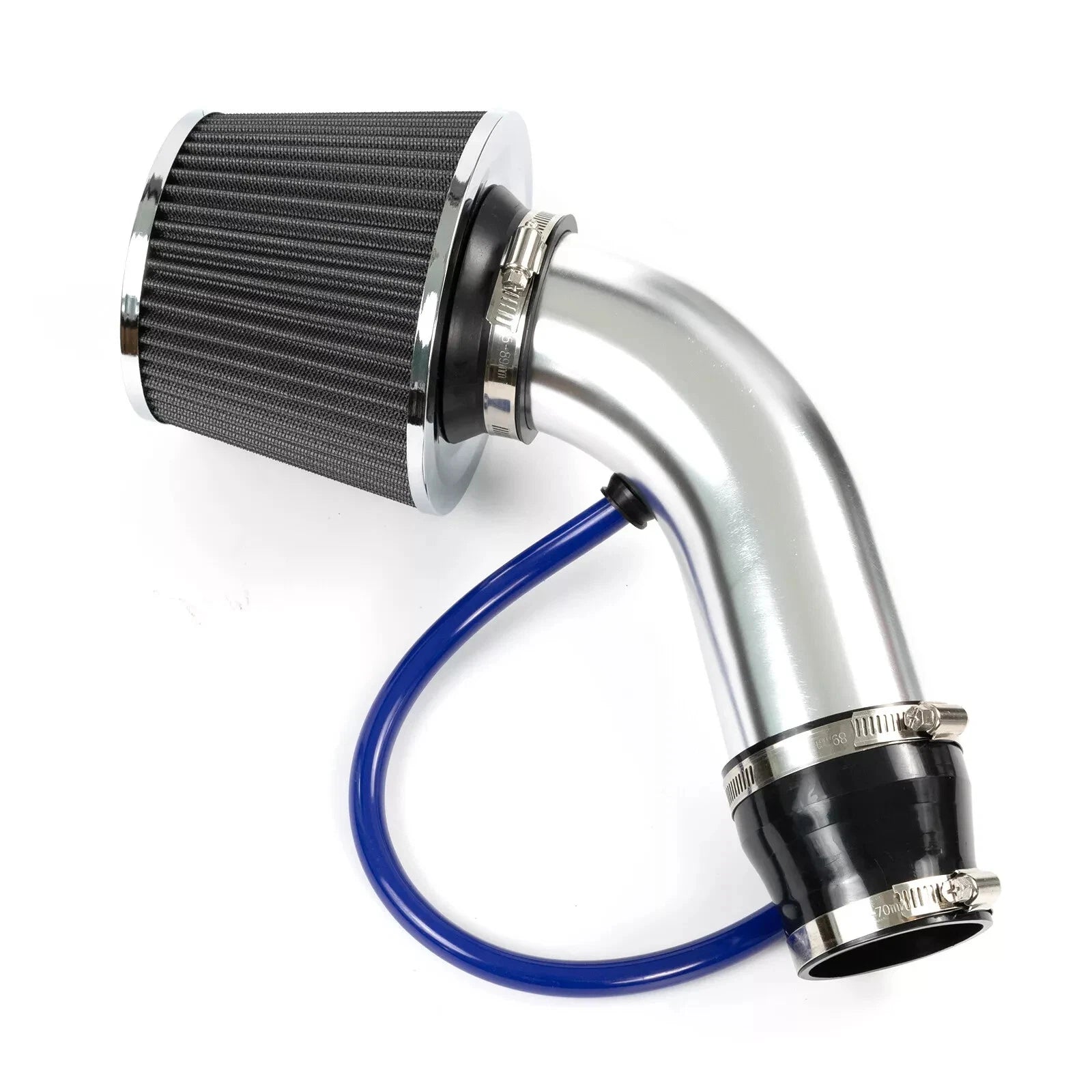 Universal 3 inch 76mm Aluminum Cold Air Intake Pipe + HIGH FLOW POD FILTER KIT