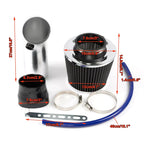 Universal 3 inch 76mm Aluminum Cold Air Intake Pipe + HIGH FLOW POD FILTER KIT