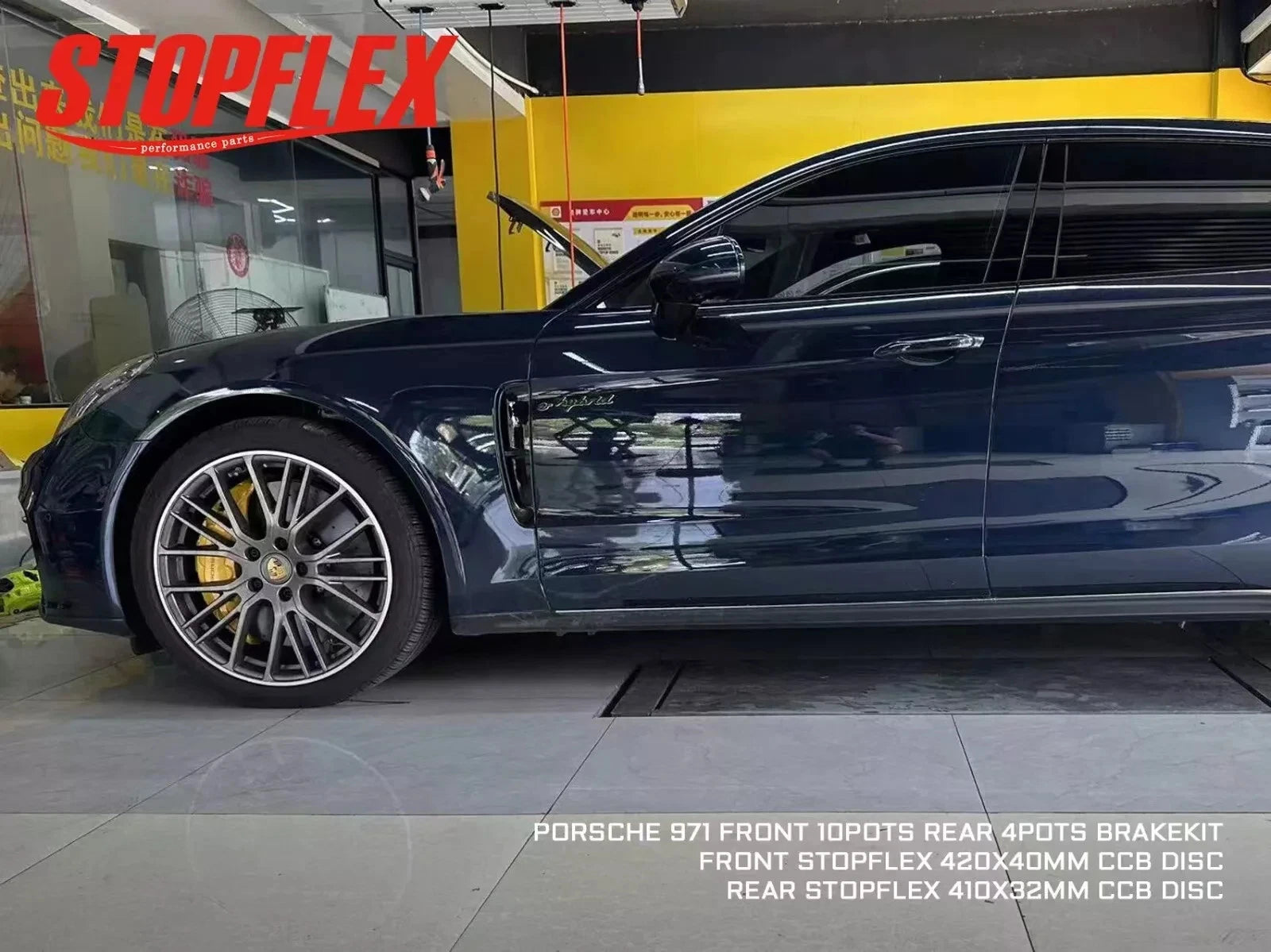 Akebono Front 10 POT + Rear 4 POT Complete Big Brake Kit with Carbon Ceramic Rotor for PORSCHE Panamera Cayenne