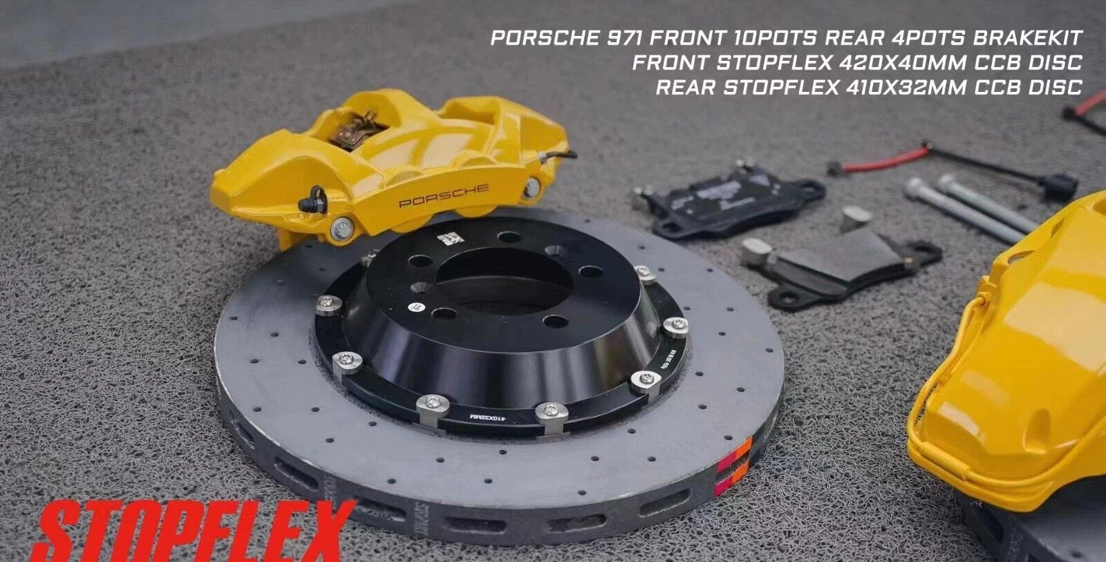 AKEBONO FRONT+REAR NEW CALIPERS for OEM 2017-2024 Porsche Cayenne /Cayenne TURBO GT GTS