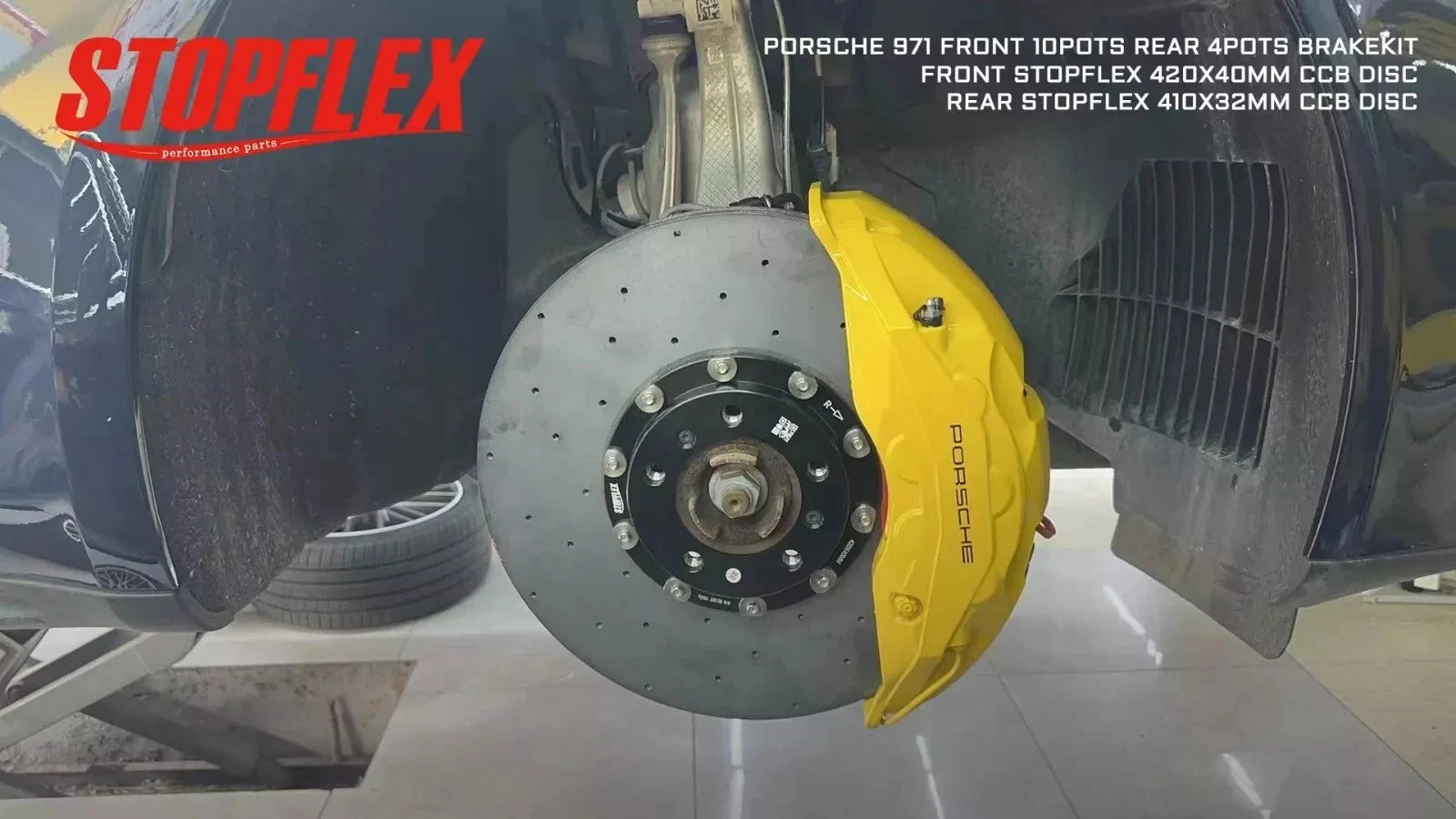 Akebono Front 10 POT + Rear 4 POT Complete Big Brake Kit with Carbon Ceramic Rotor for PORSCHE Panamera Cayenne