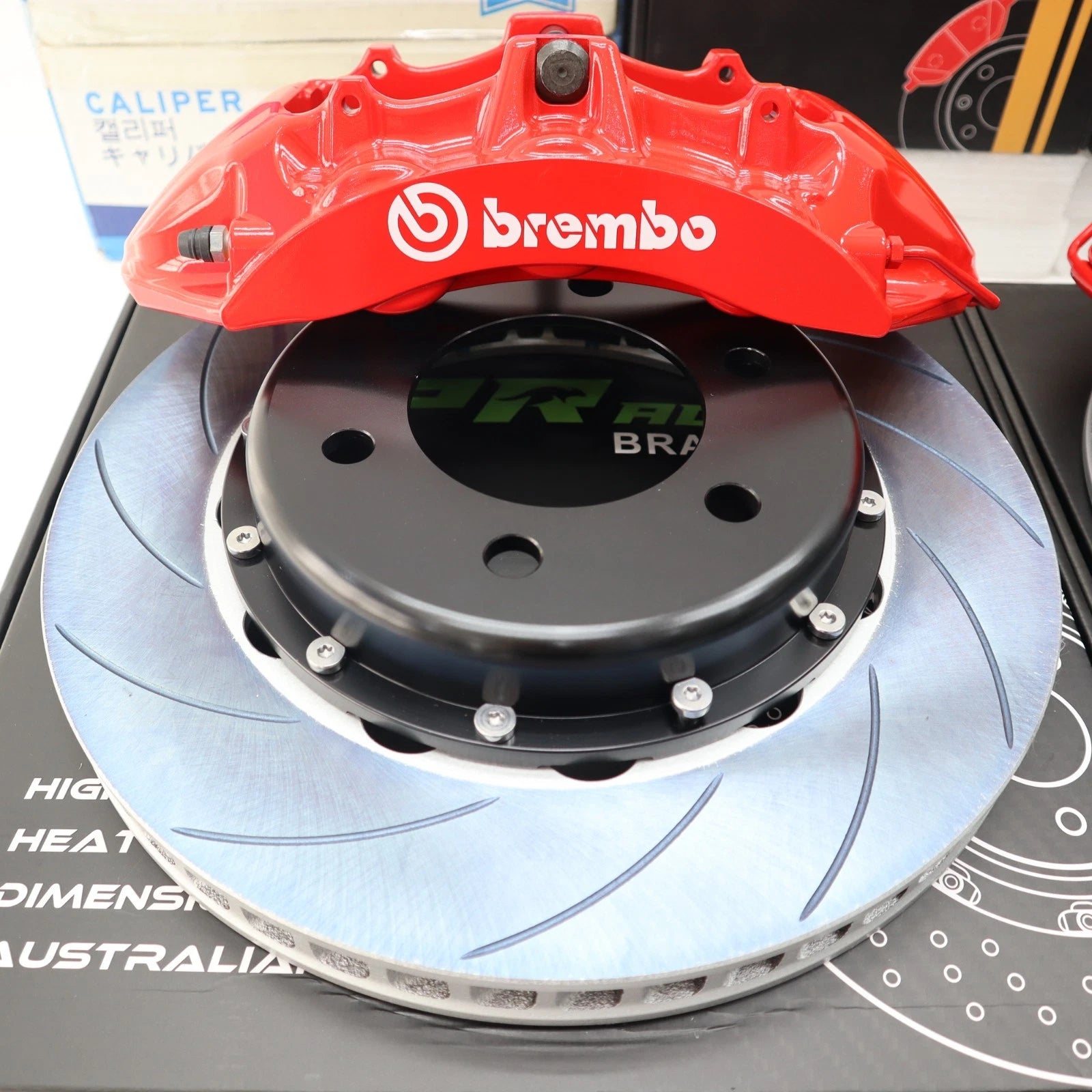 BREMBO 6POT Caliper + KPR HT5S SLOTTED Rotor FRONT + REAR FULL BIG BRAKE KIT SUIT NISSAN Skyline R32 R33 R34 GTST / GTR RB26DETT
